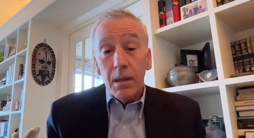 연합뉴스와 화상 인터뷰하는 골드버그 전 주한미대사