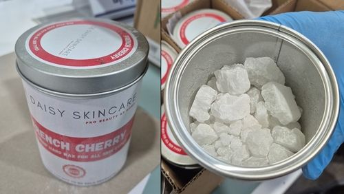 알루미늄 통 안에 숨긴 마약