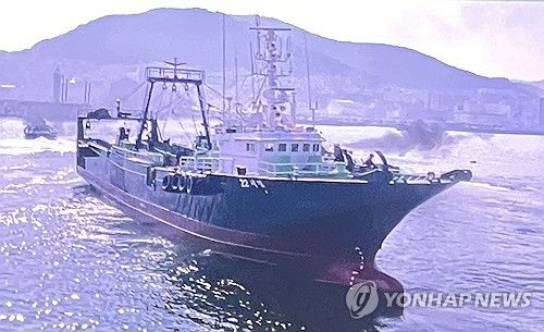 침몰한 제22서경호 모습