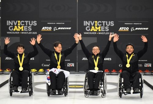 캐나다 인빅터스 게임 휠체어컬링서 한국 대표팀 우승