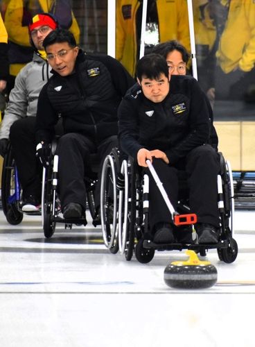 캐나다 인빅터스 게임 휠체어컬링에 출전한 이환경 선수