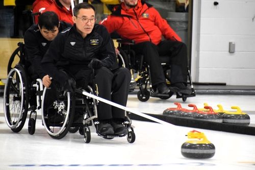 캐나다 인빅터스 게임 휠체어컬링에 출전한 김관수 선수