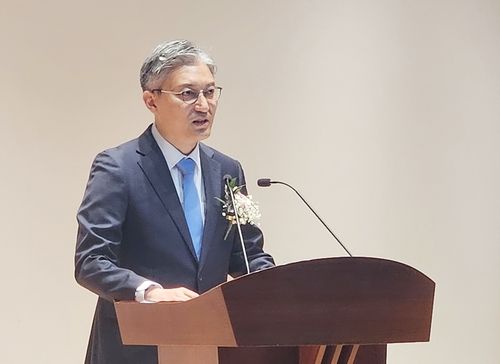 취임사 하는 유진현 울산지방법원장