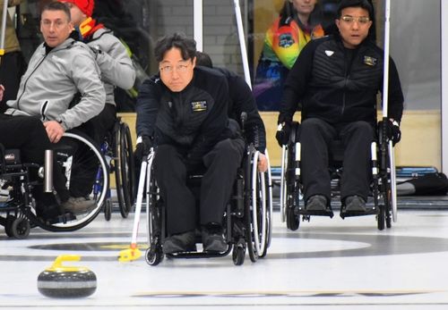 캐나다 인빅터스 게임 휠체어컬링에 출전한 김영민 선수