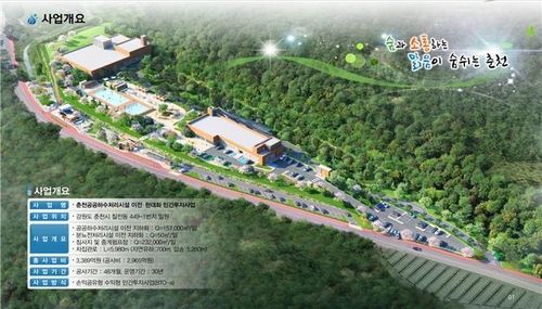 춘천시 공공하수처리시설 이전·현대화사업 조감도