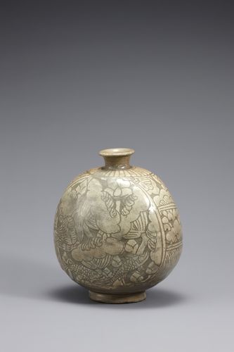 국보 '분청사기 박지연화어문 편병'