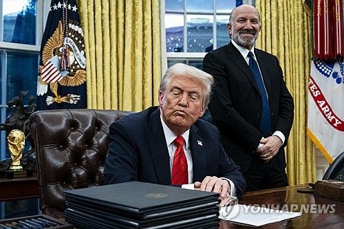 정적에 대한 사법처리 보복 방침을 공공연하게 밝혀온 도널드 트럼프 미국 대통령 [EPA 연합뉴스 자료사진. 재판매 및 DB 금지] 