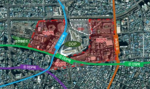 DDP 일대 정비계획 수립 용역 사업 대상지