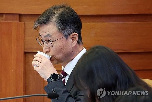변론기일 출석한 최재해 감사원장