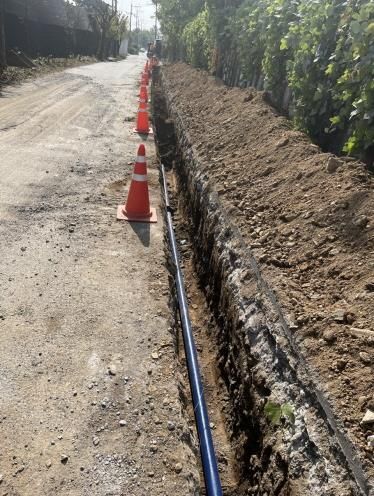 상수도 확장 공사