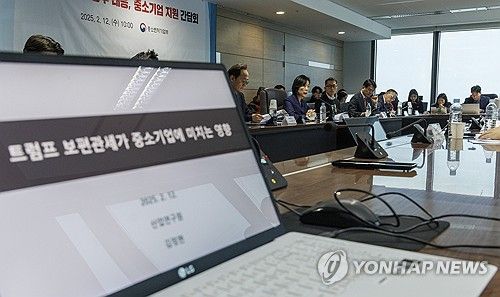 트럼프 보편적 관세 비상, 업계 관계자들과 간담회 나선 중소벤처부