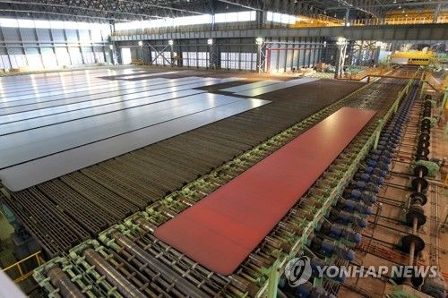 현대제철 후판 생산 모습