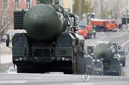 작년 5월 러시아 전승절 열병식