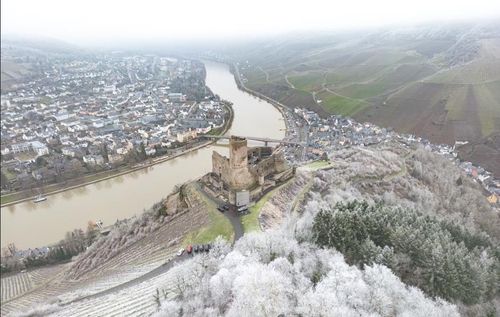 베른카스텔쿠에스의 란츠후트 성과 상고대 [사진/성연재 기자] 