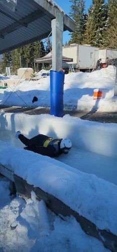 스켈레톤 경기 중인 박우근 상사