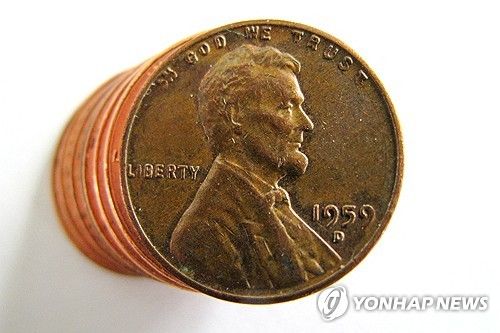 1센트 동전. [로이터=연합뉴스]