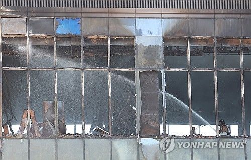 부산 기장군 호텔 신축 공사현장 화재