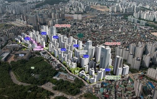 성북구 석관동 334-69번지 외 1개소 일대 모아타운 조감도