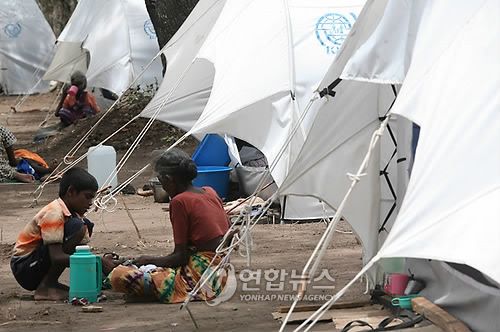 스리랑카 내전 난민들