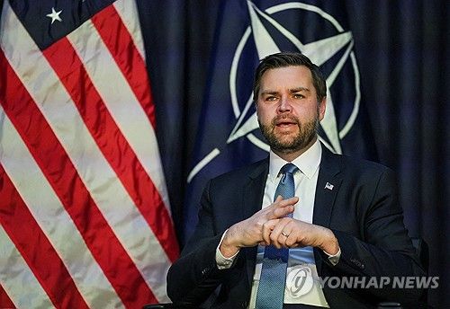 뮌헨안보회의에 참석한 J.D. 밴스 미국 부통령