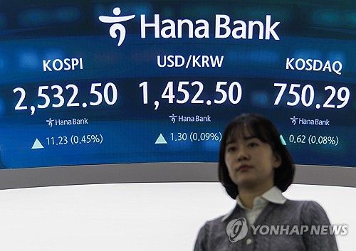 외국인 자금, 1월 한국 주식·채권시장서 18억달러 빠져나갔다 