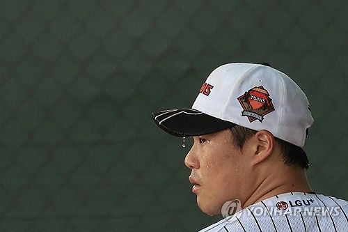 스프링캠프서 구슬땀 흘리는 김대현