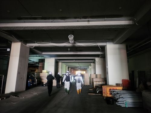 부산 반얀트리 호텔 공사장 합동감식