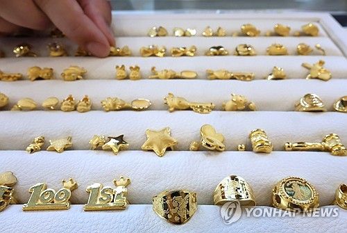 천정부지 금값에 인기 끄는 1g 돌 반지