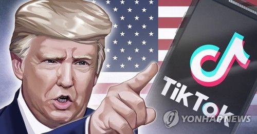 트럼프, 미국에서 틱톡 사용 금지 경고 (PG)