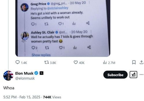 머스크가 엑스에 올린 글