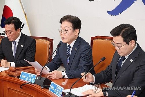 발언하는 이재명 대표