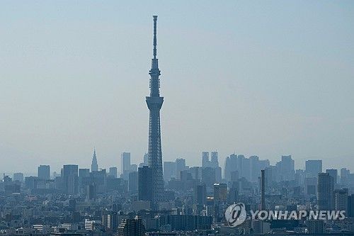 일본 도쿄 시내 풍경