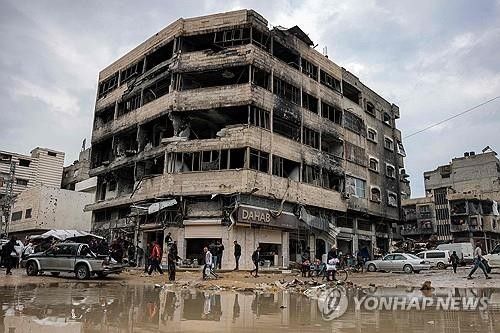 전쟁으로 폐허가 된 가자시티