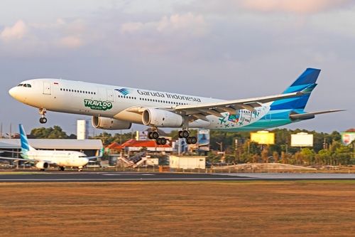 하나카드 광고 래핑 가루다인도네시아 항공기 사진 [출처 : 가루다인도네시아 제공]