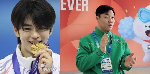 IOC 선수위원 국내 후보인 차준환(왼쪽)과 원윤종