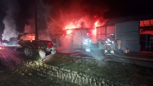  완주 오이재배 비닐하우스 불