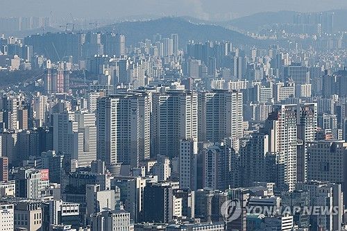 서울 시내 아파트 모습