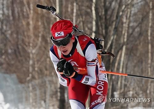 하얼빈 아시안게임에서 예카테리나 압바꾸모바의 경기 모습