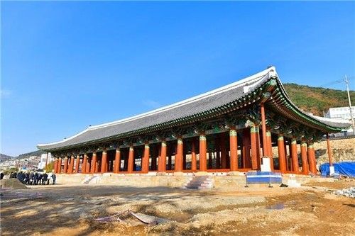 전라좌수영 본영 진남관 복원 현장