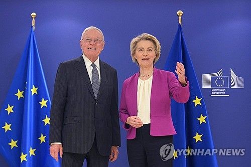 미 종전특사와 EU 집행위원장