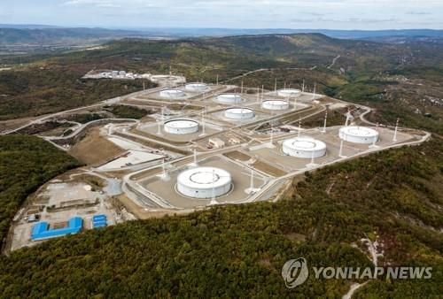 러시아 크라스노다르 지역에 있는 CPC 원유저장 시설 