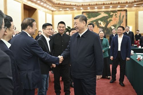 17일 중국 민영 기업 좌담회에 참석한 시진핑 국가주석 