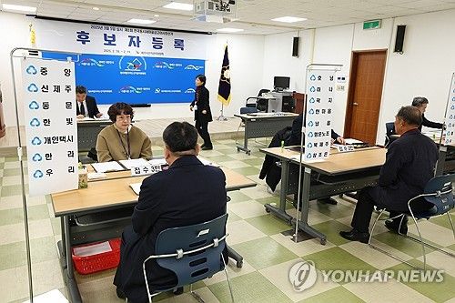 전국동시 새마을금고 이사장선거 후보자 등록