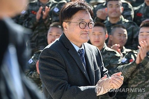 우원식 국회의장, 해병대 제1사단 방문