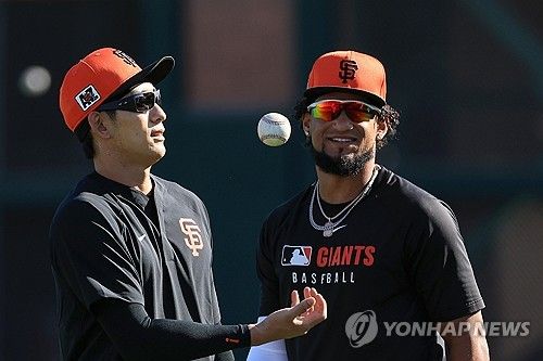 마토스와 캐치볼 마친 이정후