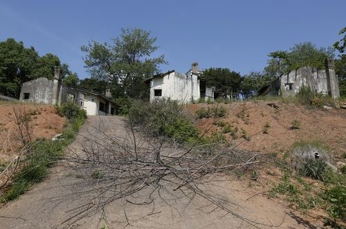 폐광된 삼보광산의 옛 사택