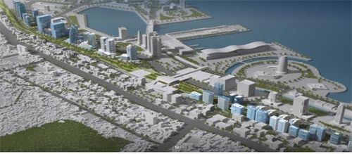 부산 철도 지하화 및 상부 개발 조감도