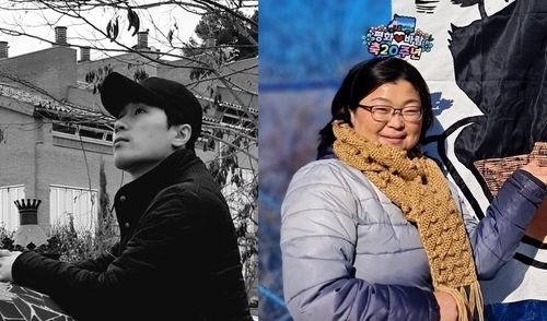 허민(왼쪽)·손소희 작가