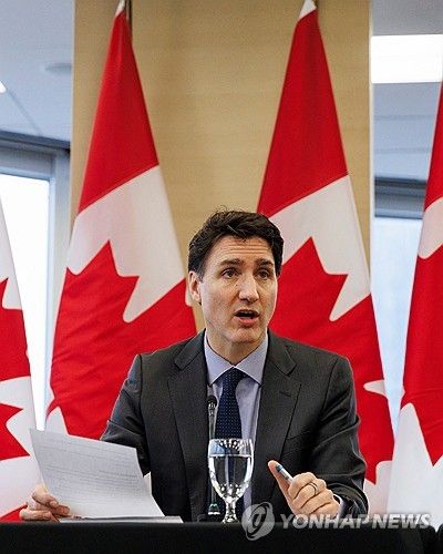 쥐스탱 트뤼도 캐나다 총리. [로이터=연합뉴스]