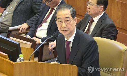 한덕수 총리, 윤 대통령 탄핵심판 10차 변론 증인 출석